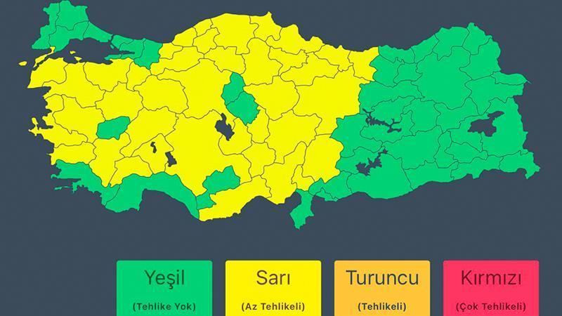İçişleri Bakanlığı'ndan 'sağanak' uyarısı