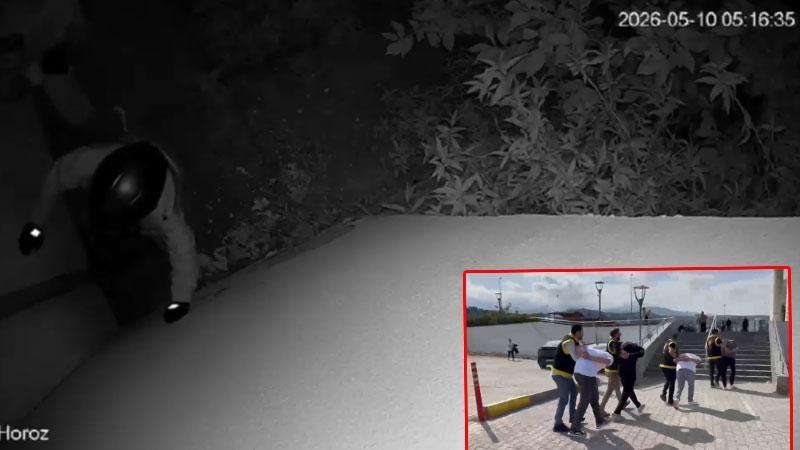 Hatay'da otomobil hırsızılığı kamerada; 1 tutuklama