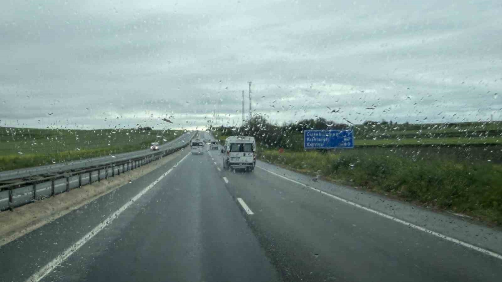 Kırklareli’nde yağmur yağışı