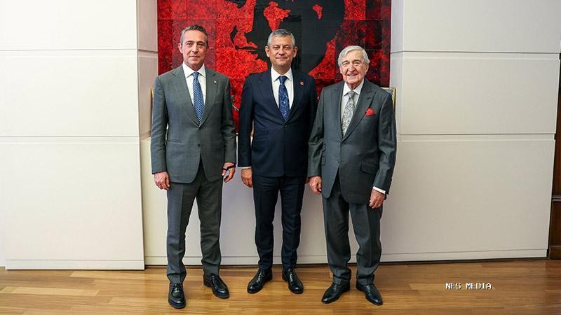 Özgür Özel, Rahmi Koç ve Ali Koç'u kabul etti