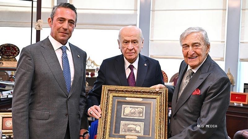 Bahçeli, Rahmi Koç ile Ali Koç'u kabul etti