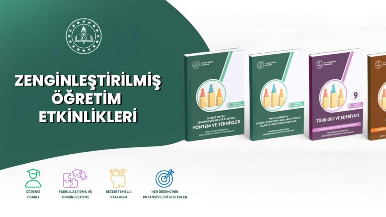 MEB'in Zenginleştirilmiş Öğretim Etkinlikleri Kitapları yayımlandı