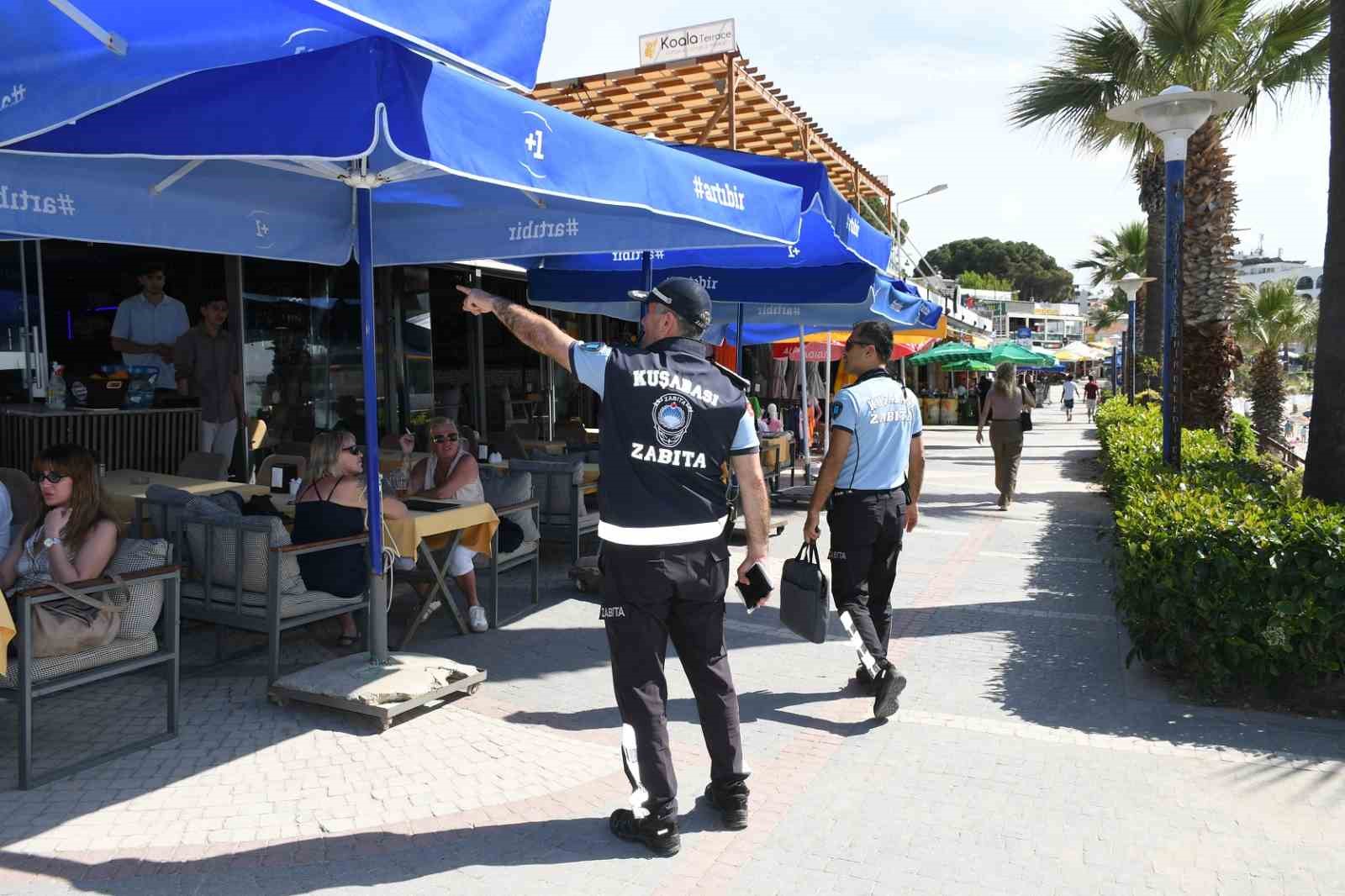 Kuşadası’nda plajlarda "sıfır işgaliye" denetimi sıklaştı