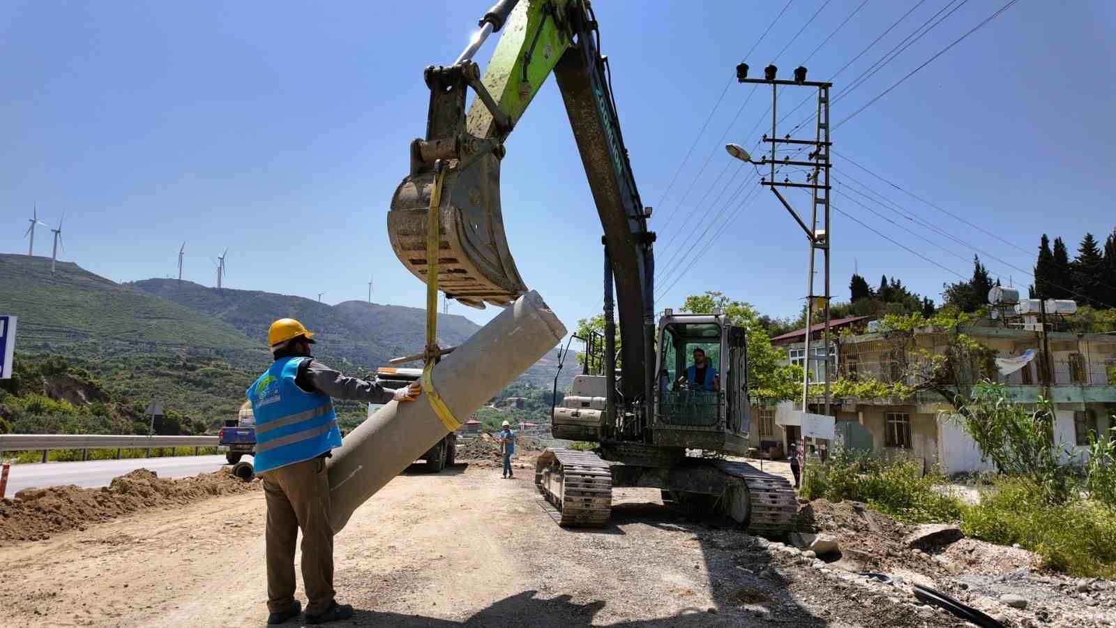 Samandağ’da 23 milyon euro’luk dev altyapı yatırımında yüzde 40 seviyesine ulaşıldı