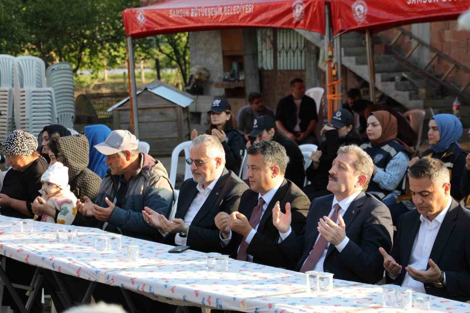 Şehit polis için Bafra’da mevlit okutuldu