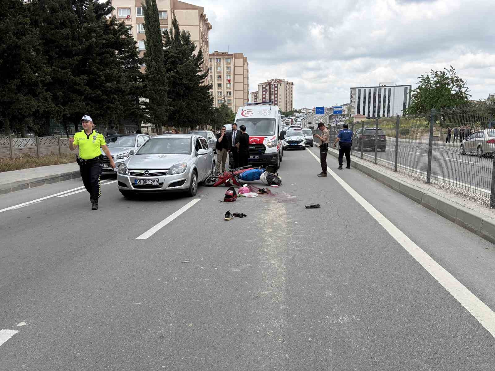 Kapaklı’da otomobil ile motosiklet çarpıştı: 1 yaralı