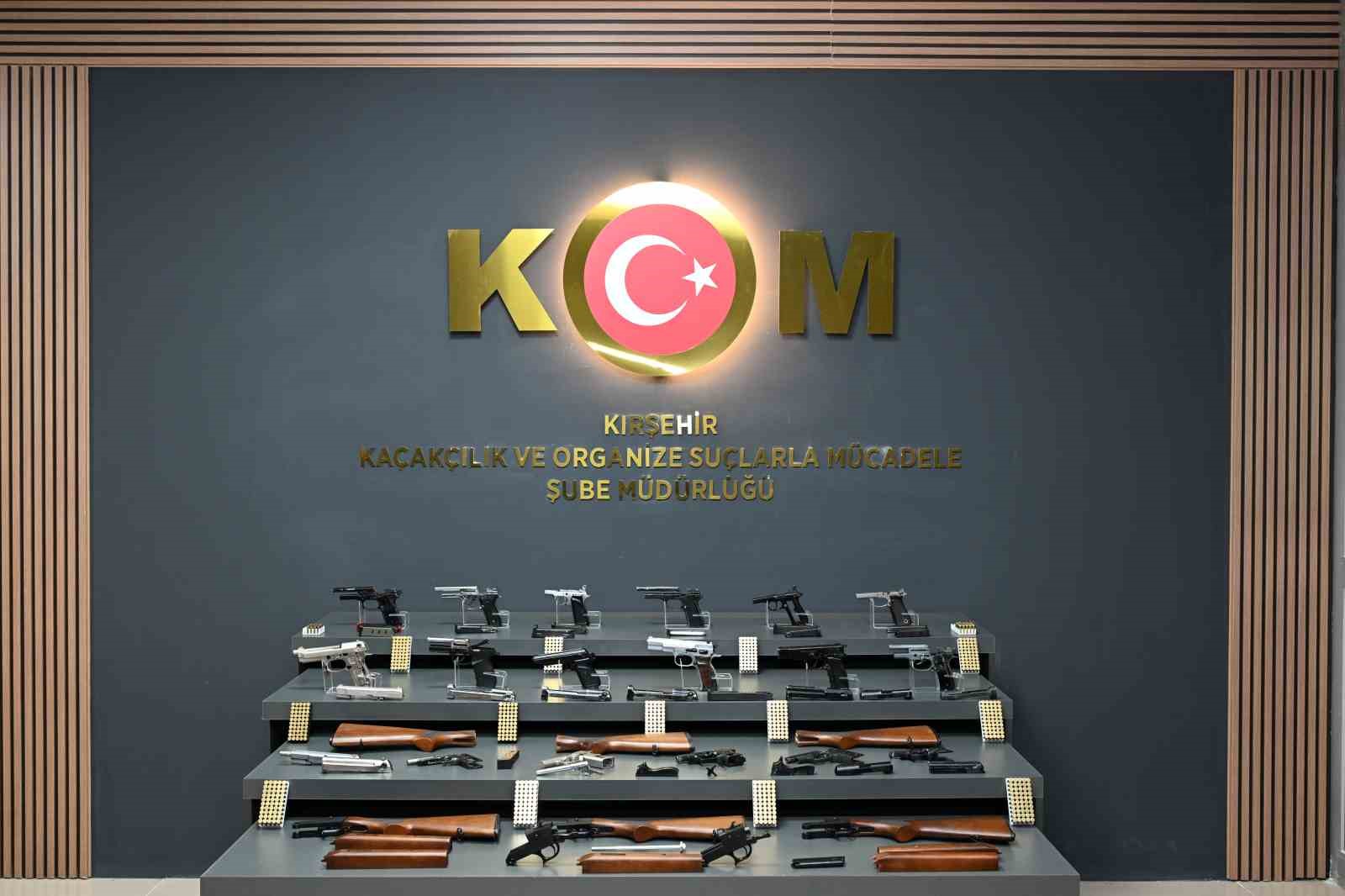 Kırşehir’de kaçak silah operasyonu: 1 gözaltı