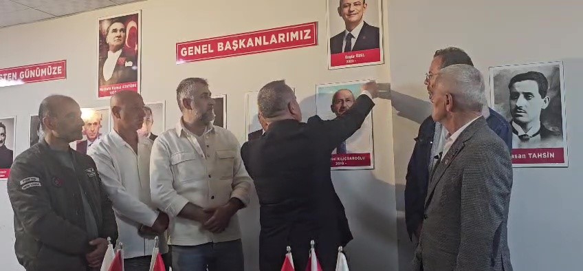 Parti binasından Kılıçdaroğlu’nun fotoğrafı kaldırıldı