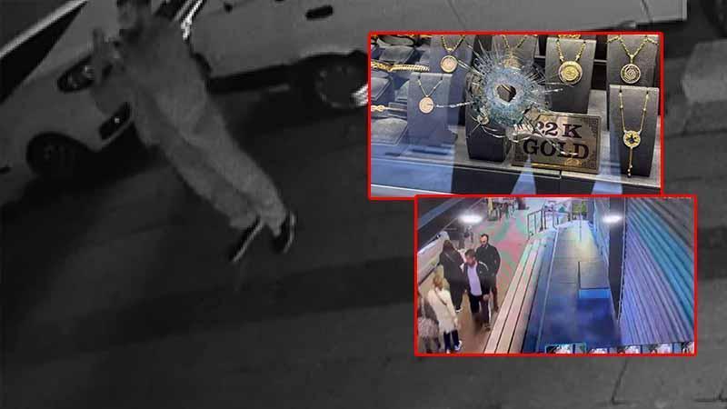Küçükçekmece'de tehdit mesajları sonrası kuyumcu dükkanına silahlı saldırılar kamerada