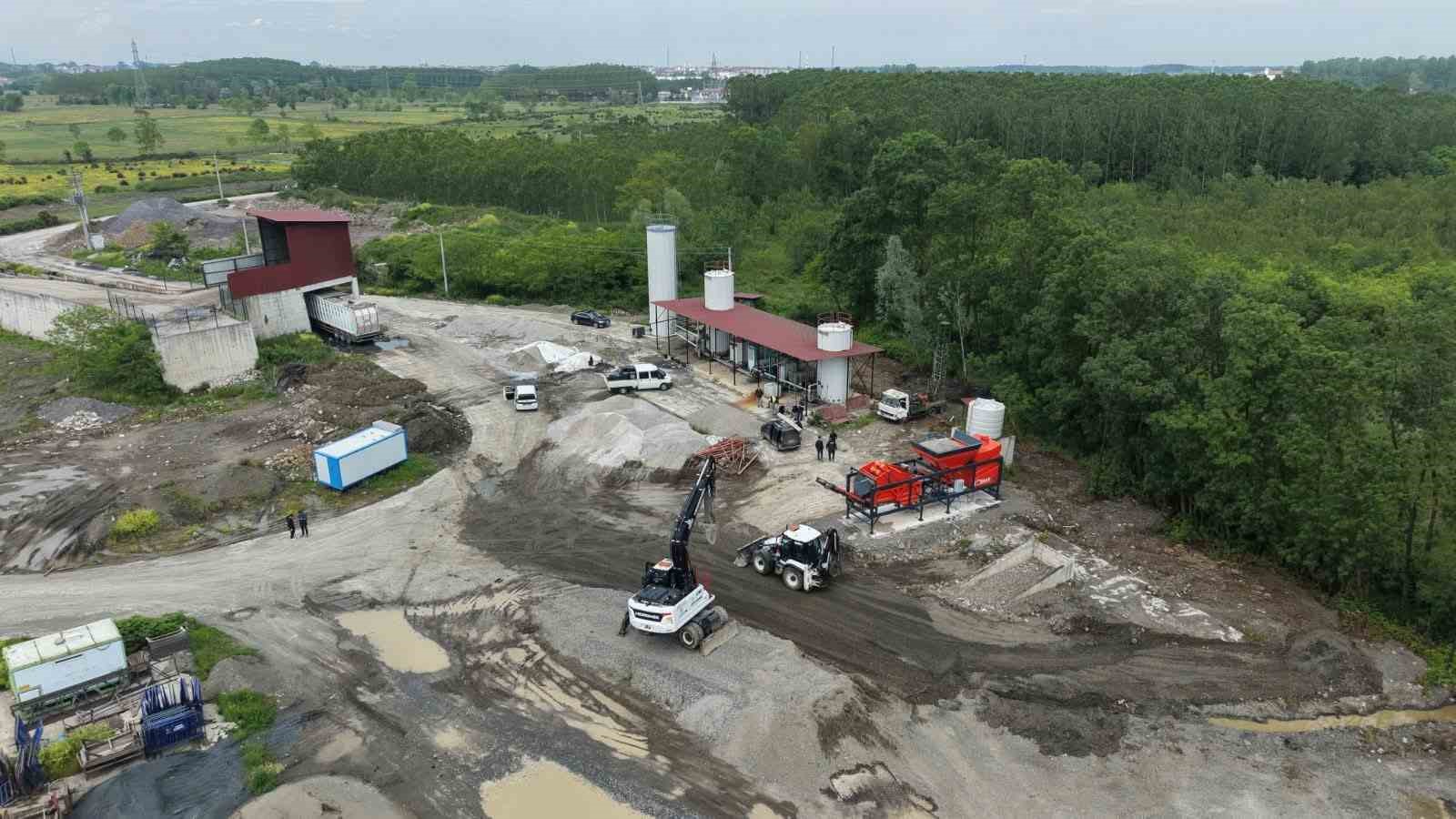 Terme kendi asfaltını üretmeye başladı