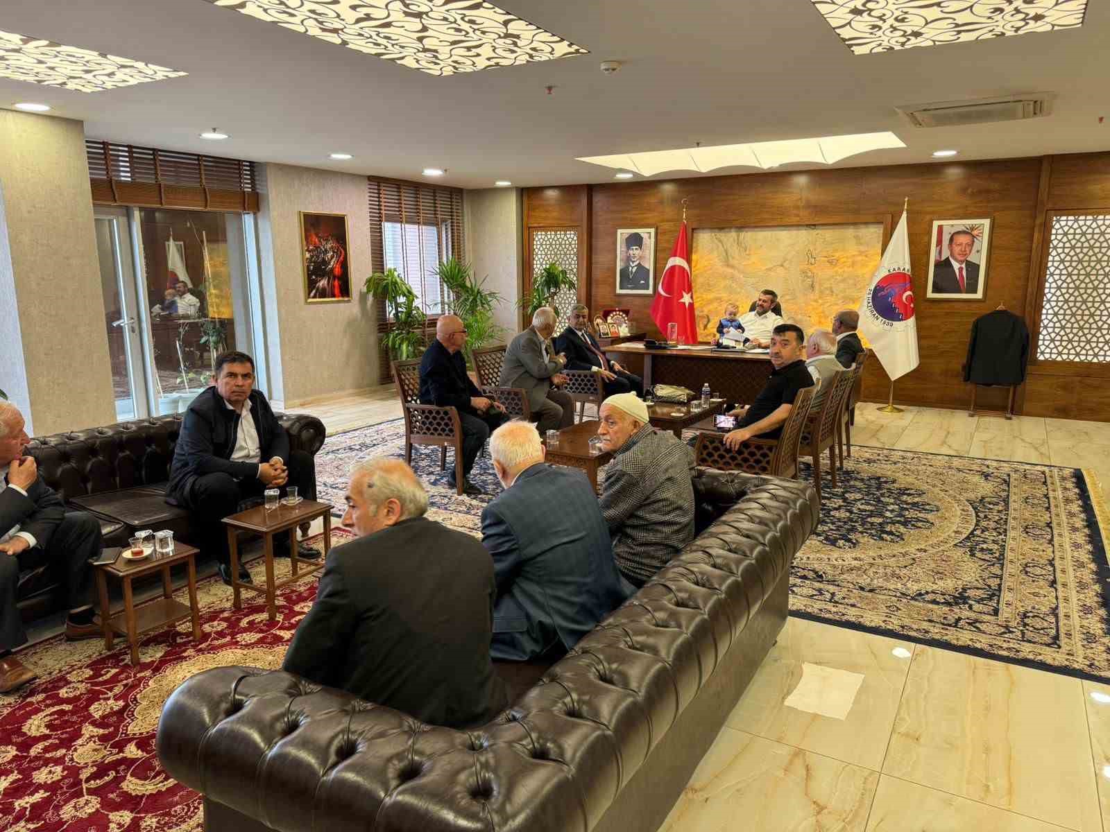 Mahalle sakinlerinden Başkan Çetinkaya’ya teşekkür ziyareti