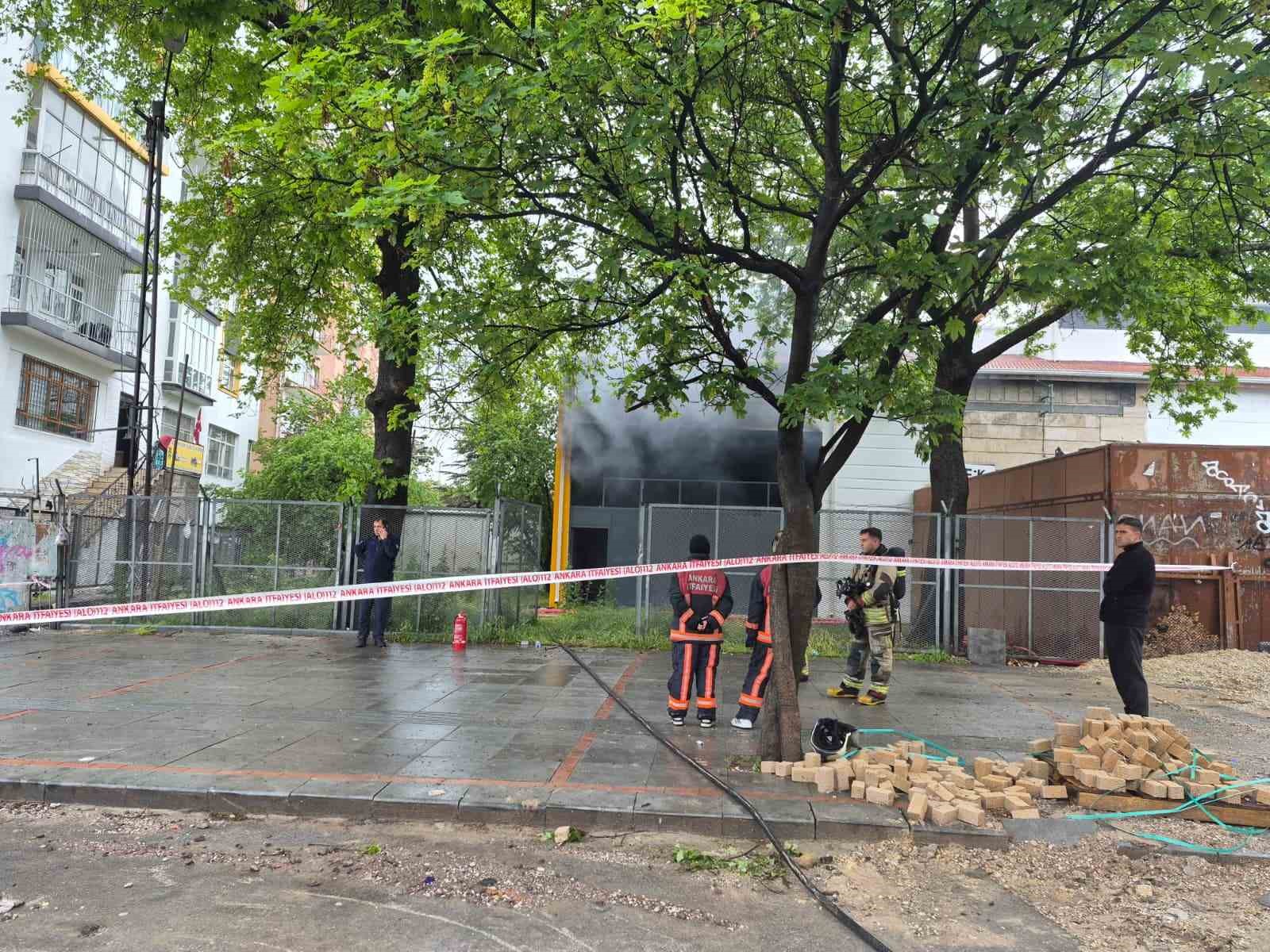Başkent’te trafo yangını paniğe neden oldu