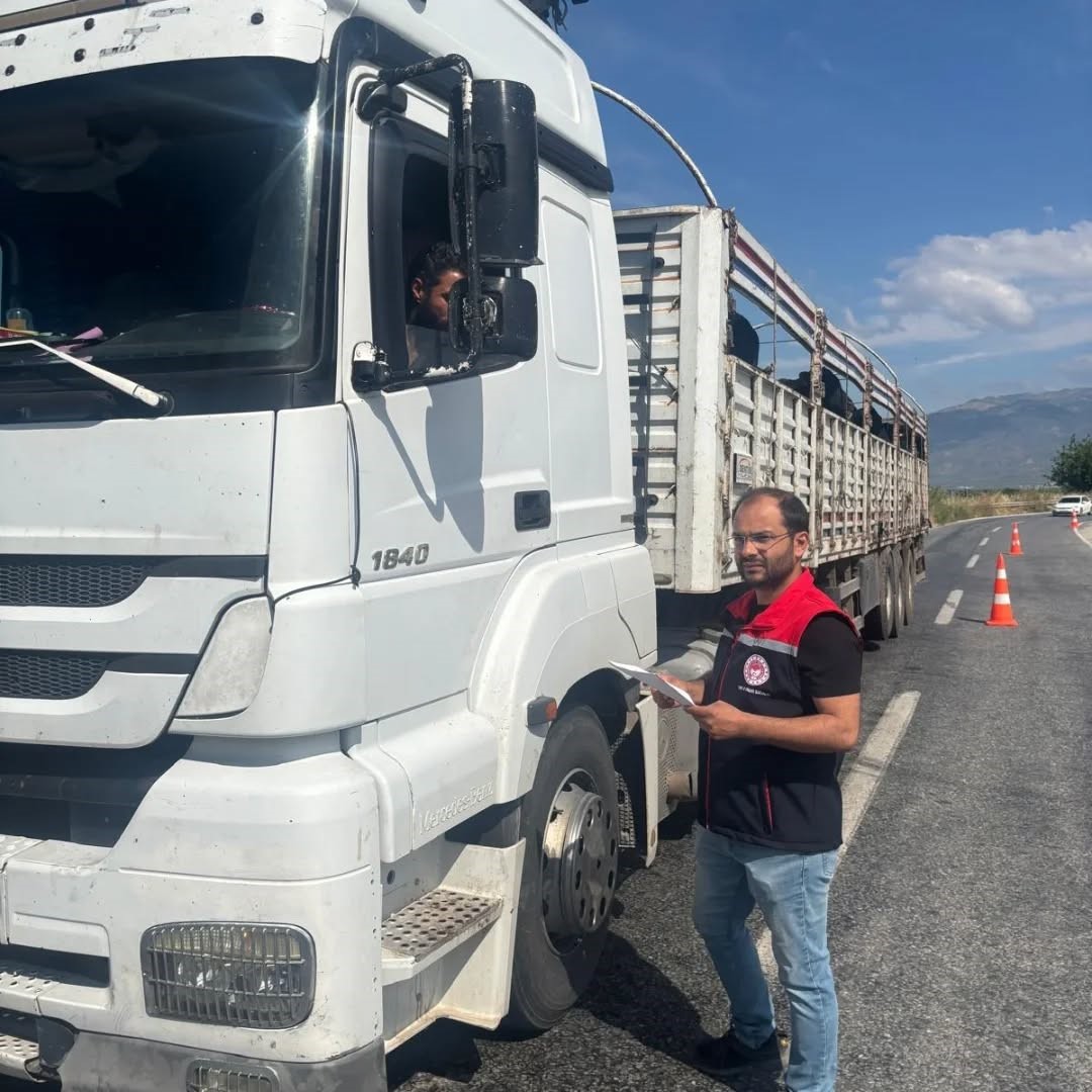 Aydın’da kurbanlık nakil yol kontrolleri yapıldı