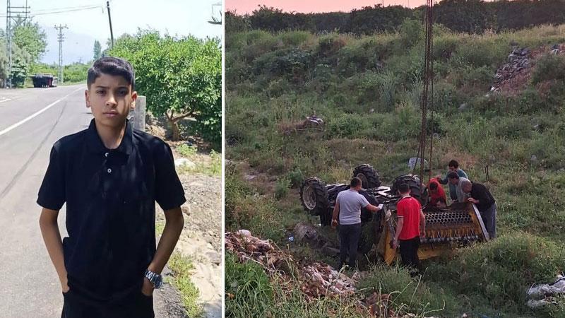 Devrilen traktörün altında yaşamını yitirdiHatay'ın Dörtyol ilçesinde kullandığı traktörün devrilmesi sonucu altında kalan Mehmet Yelkesen (15), hayatını kaybetti.