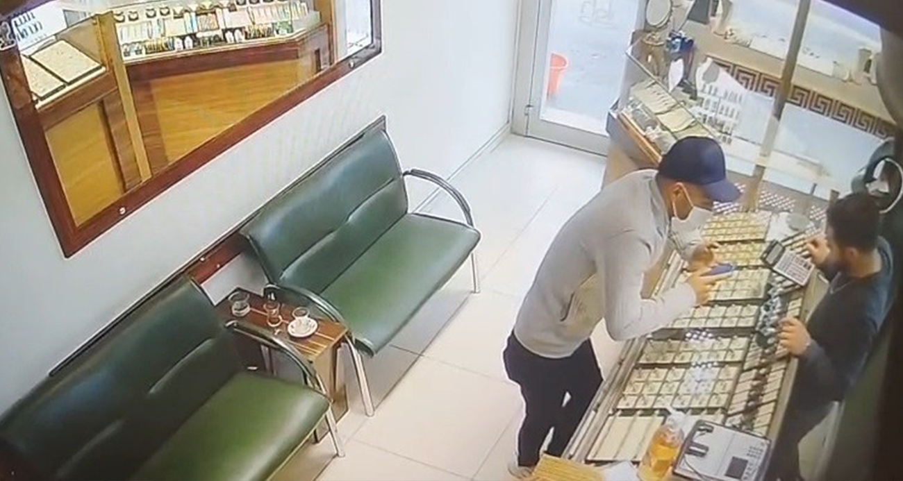 Kuyumcuda panik anları!