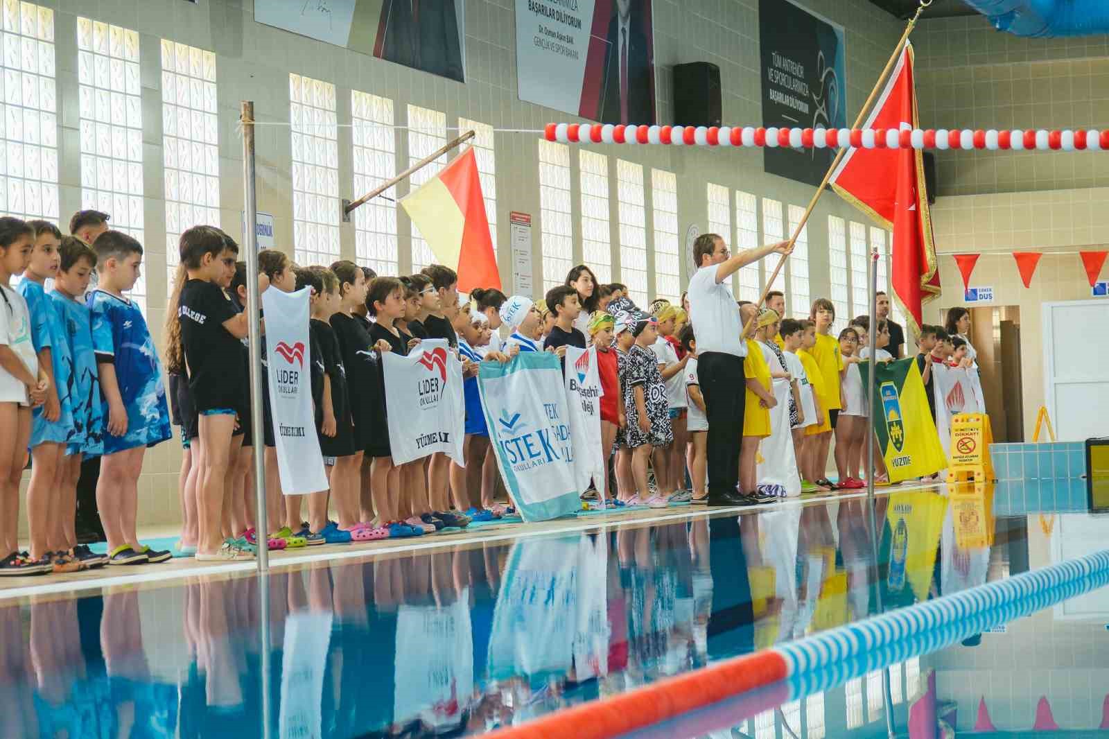 Aydın’da Okul Sporları Minikler Yüzme İl Birinciliği başladı