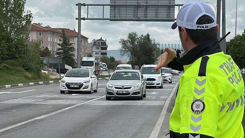 Kütahya trafiğinde bayram yoğunluğu