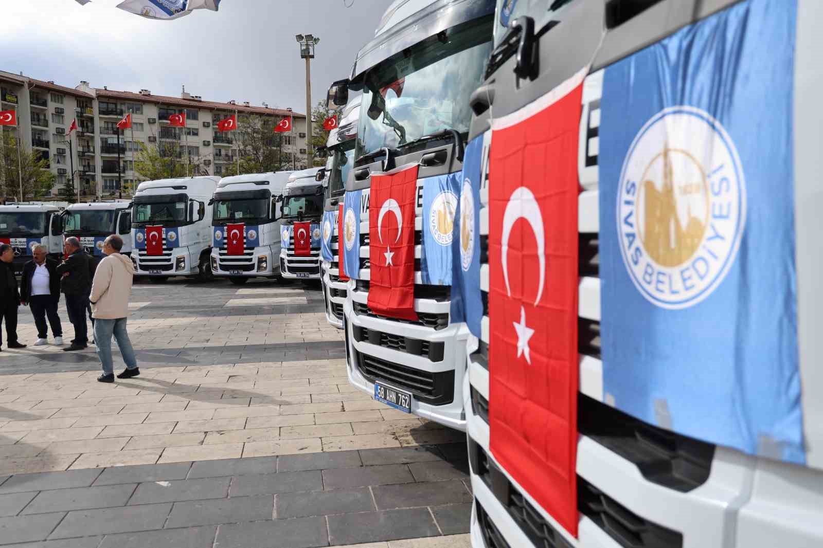Sivas Belediyesi 509 milyon TL’lik 110 yeni aracı filosuna kattı