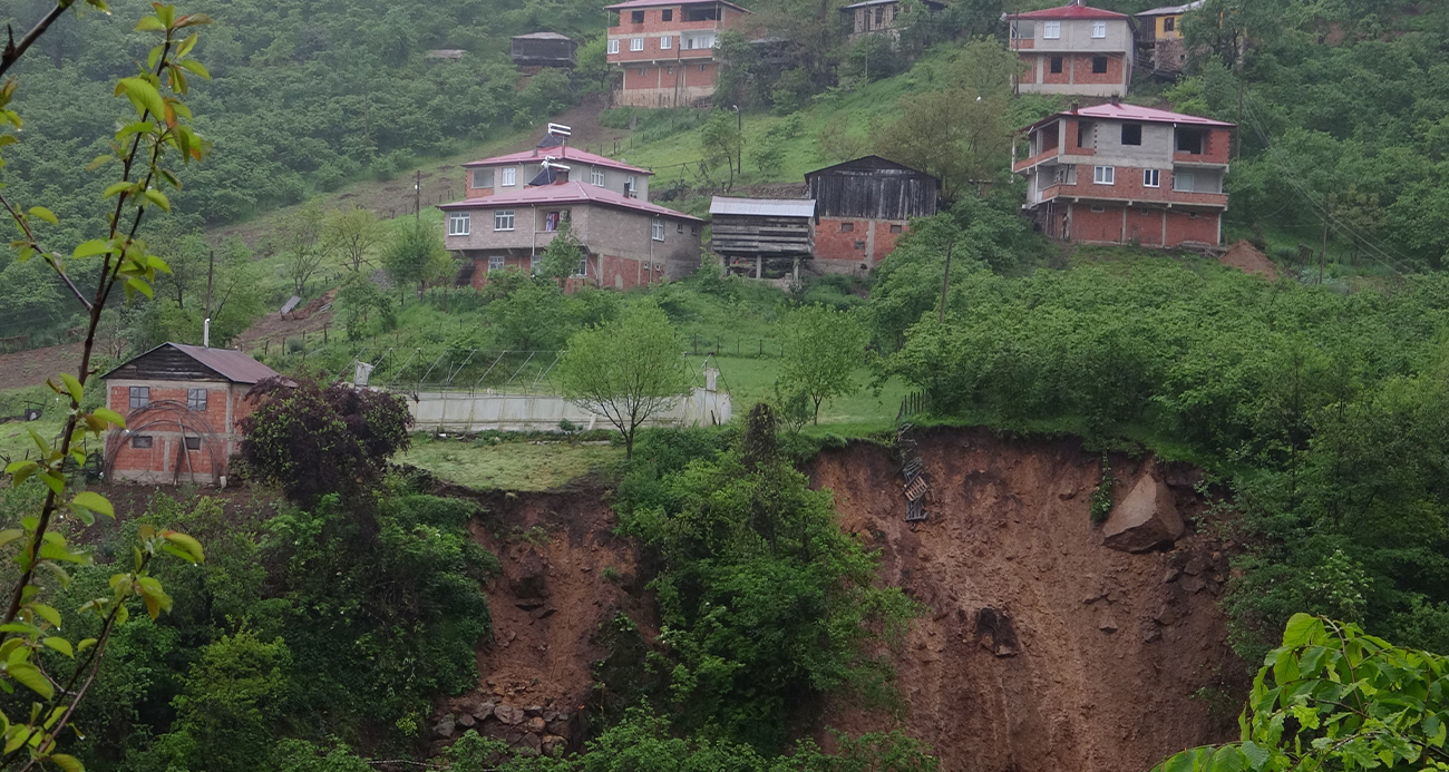 Giresun'da heyelan tehlikesi!