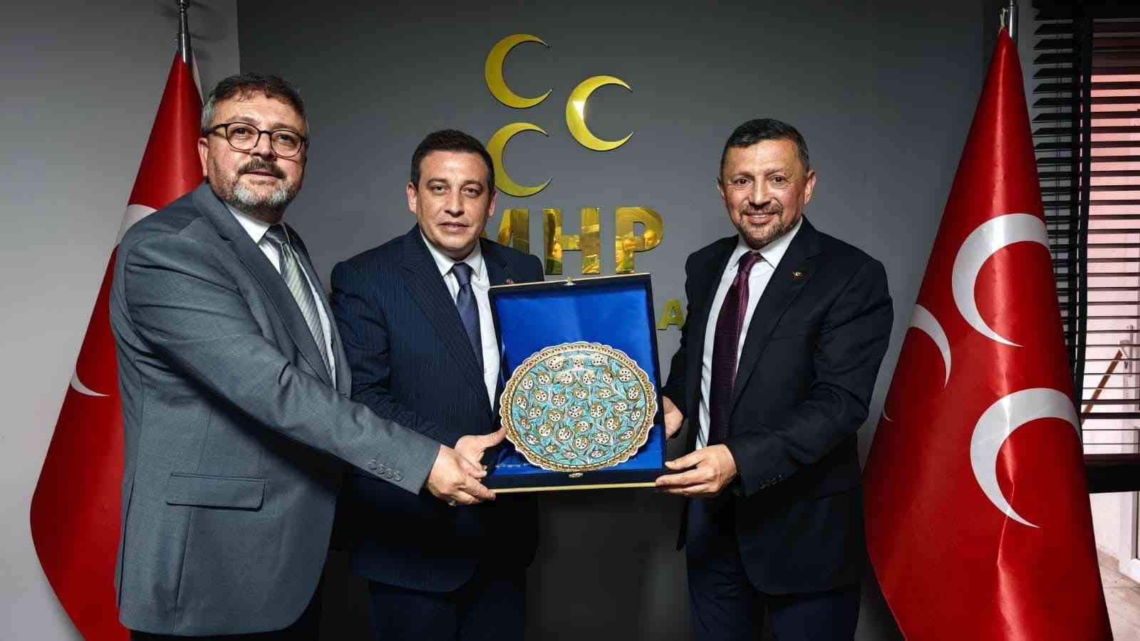 MHP Kütahya Milletvekili Erbaş’tan İl Başkanı Özkan’a ziyaret