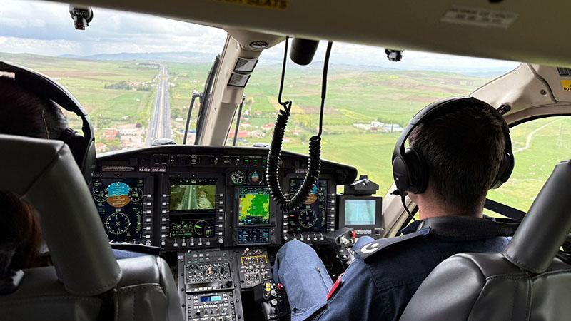Ankara'da bayram öncesi helikopter destekli trafik denetimi