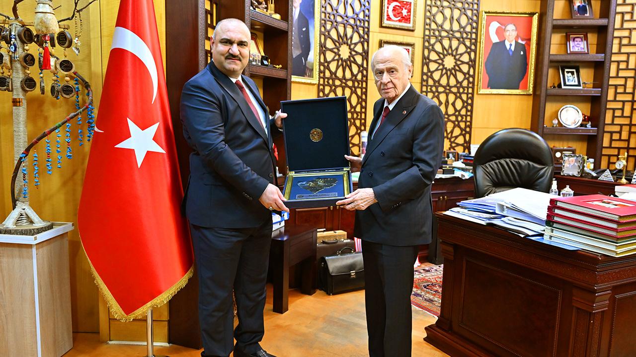 MHP Genel Başkanı Bahçeli, Kerkük Valisi Ağa'yı kabul etti