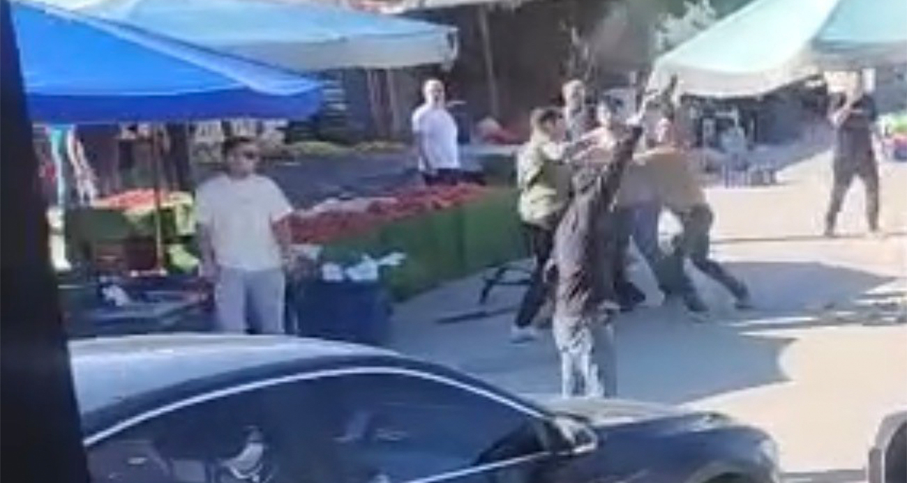Pazar yerinde dehşet!