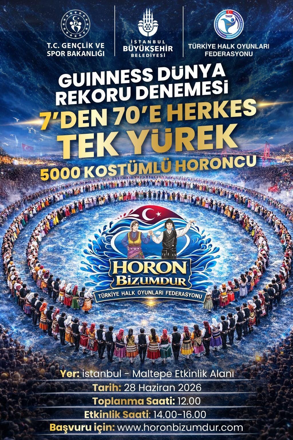 Zonguldak’tan Guinnes rekoruna büyük destek; 5 bin kişi aynı anda horon tepecek
