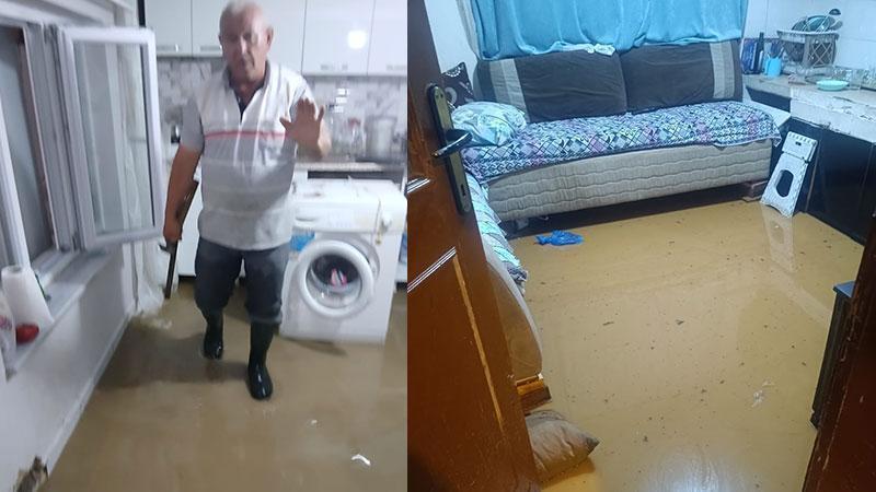 Bursa'da sağanak hayatı olumsuz etkiledi bazı evleri su bastı