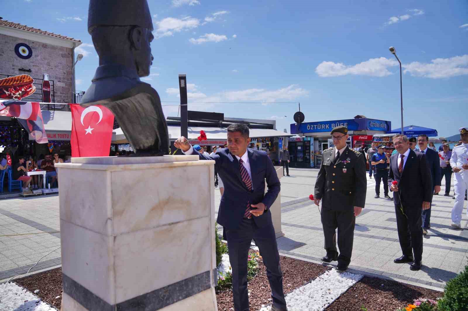 Ayvalık’ta milli mücadelenin ilk kurşunun 107. yıldönümü kutlandı