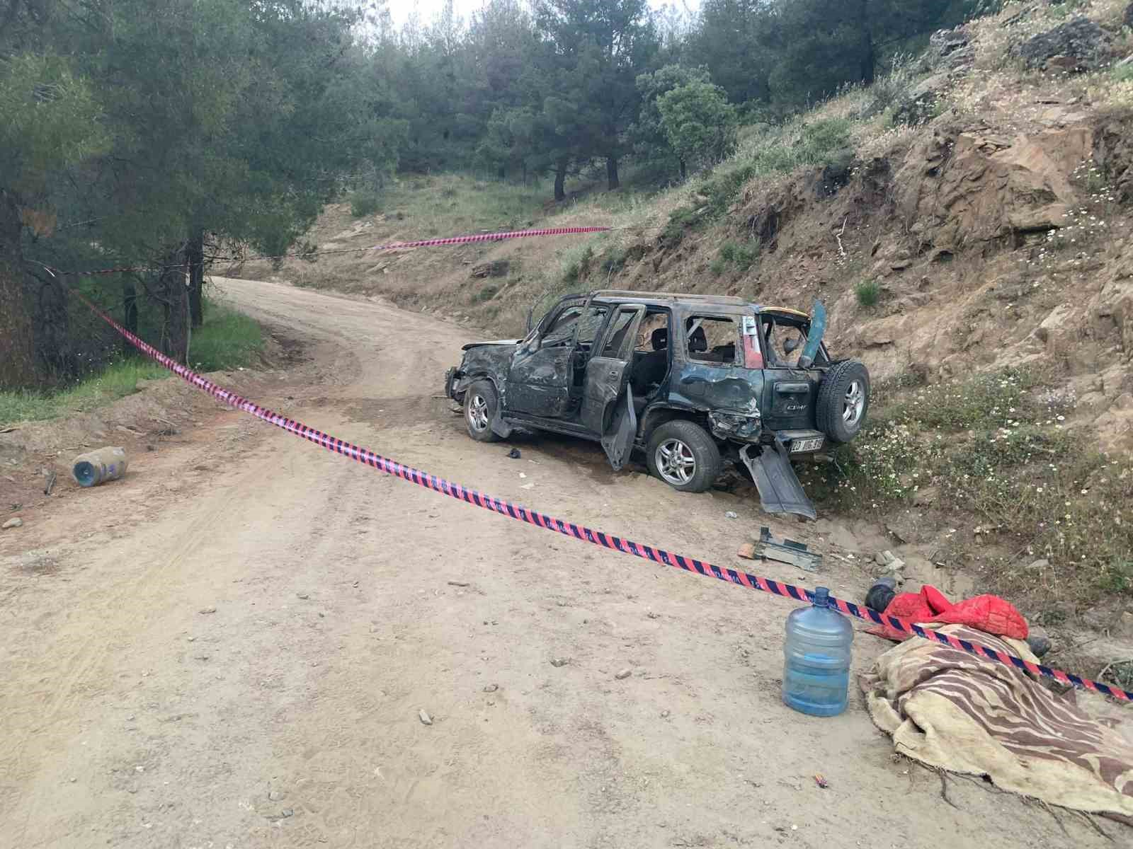 Kontrolden çıkan cip uçurumdan yuvarlandı: 1 ölü 2 ağır yaralı