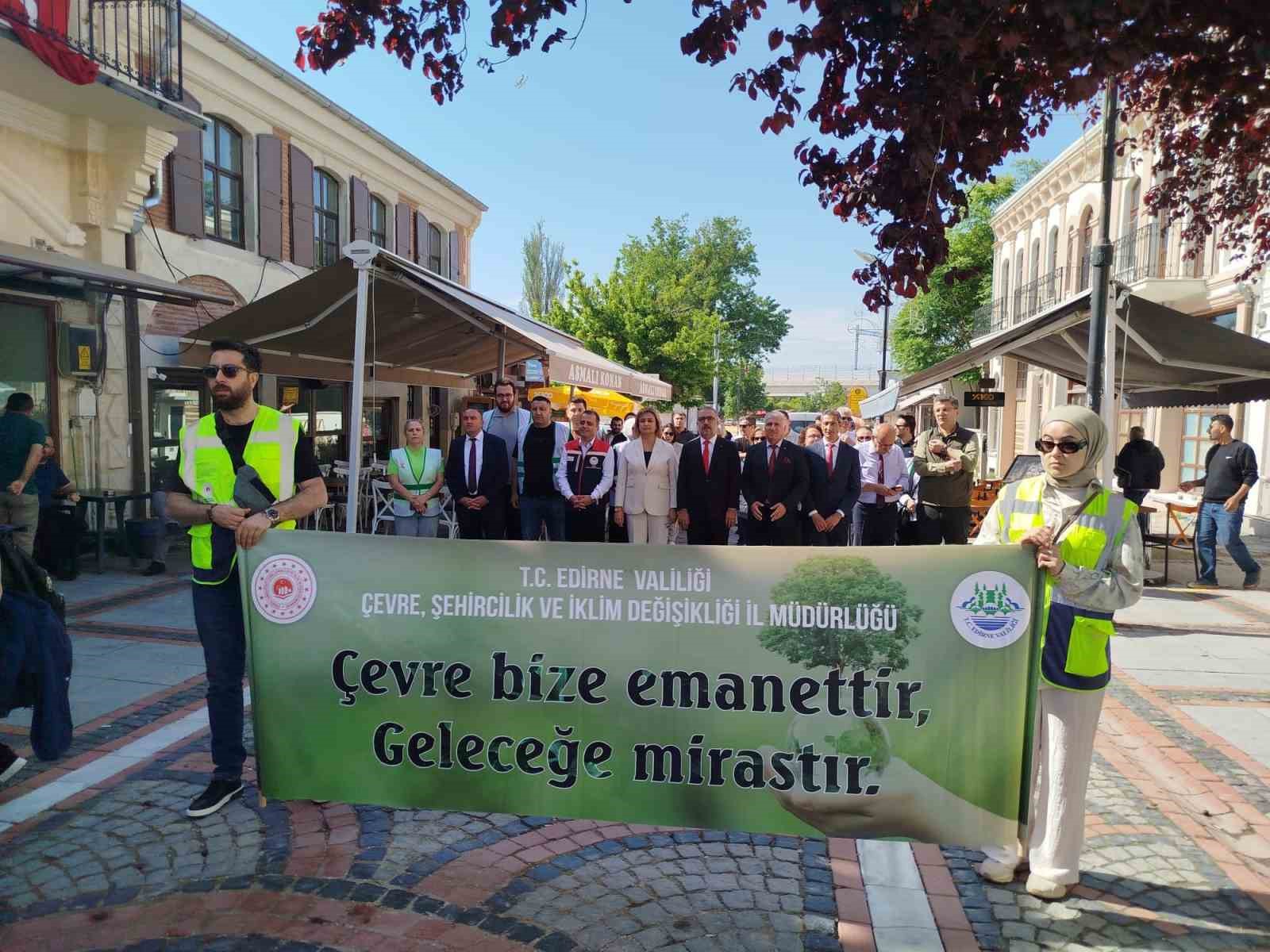 Edirne’de Türkiye Çevre Haftası kutlamaları renkli görüntülerle başladı