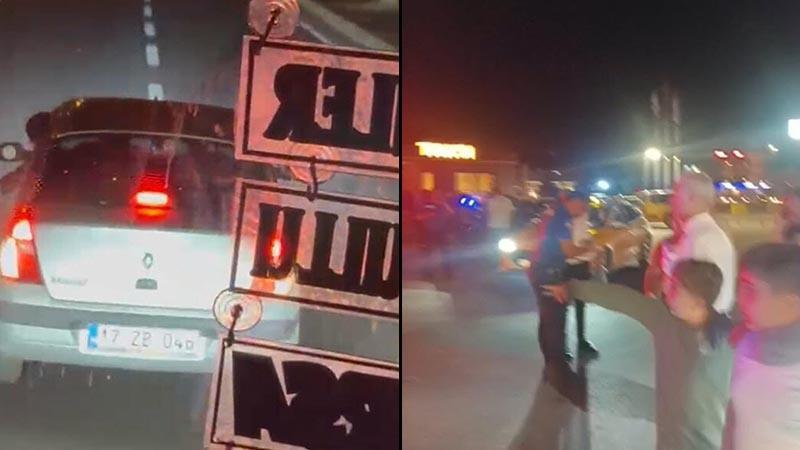 Önünü kestikleri yolcu otobüsüne zarar veren 3 kişi gözaltında