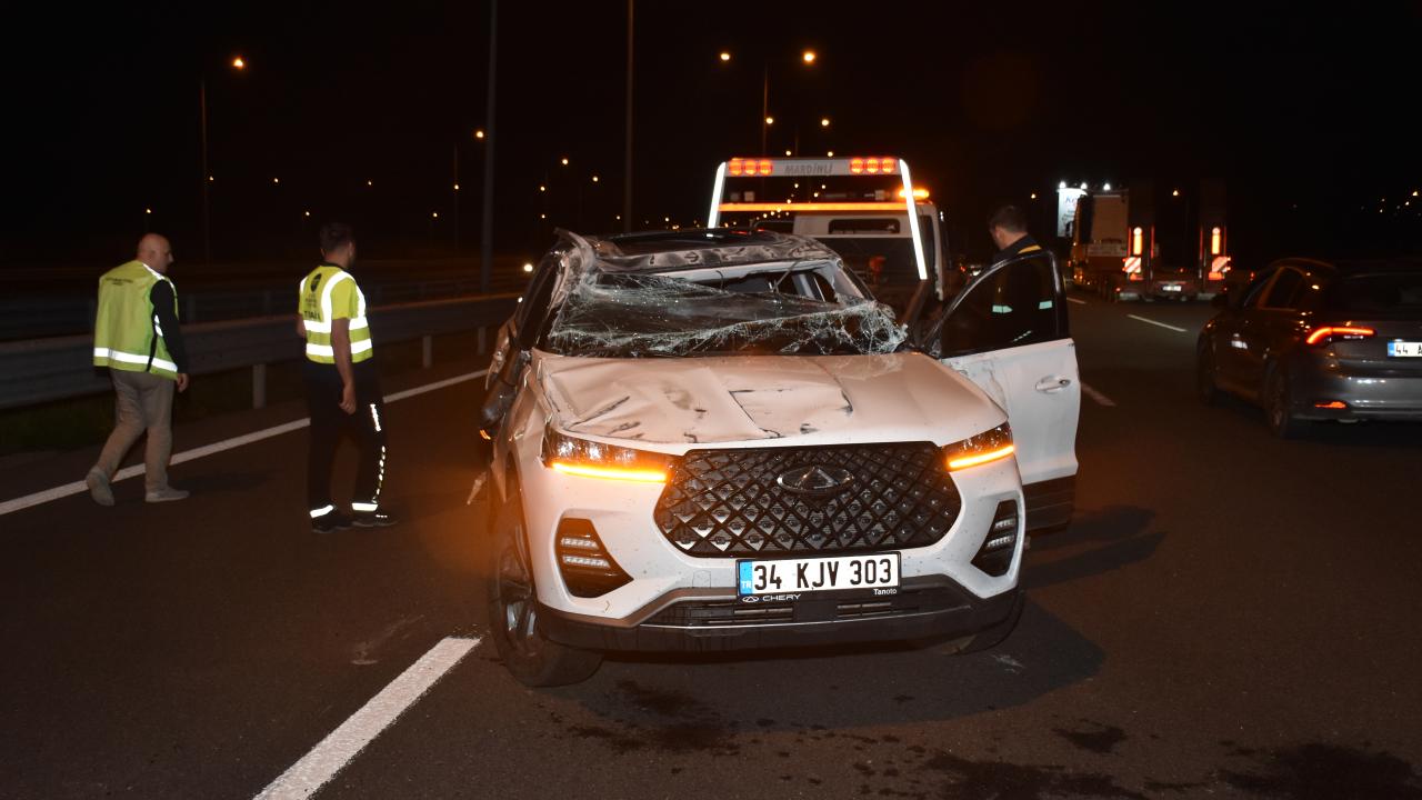 Kuzey Marmara Otoyolu'nda trafik kazası: 2 yaralı