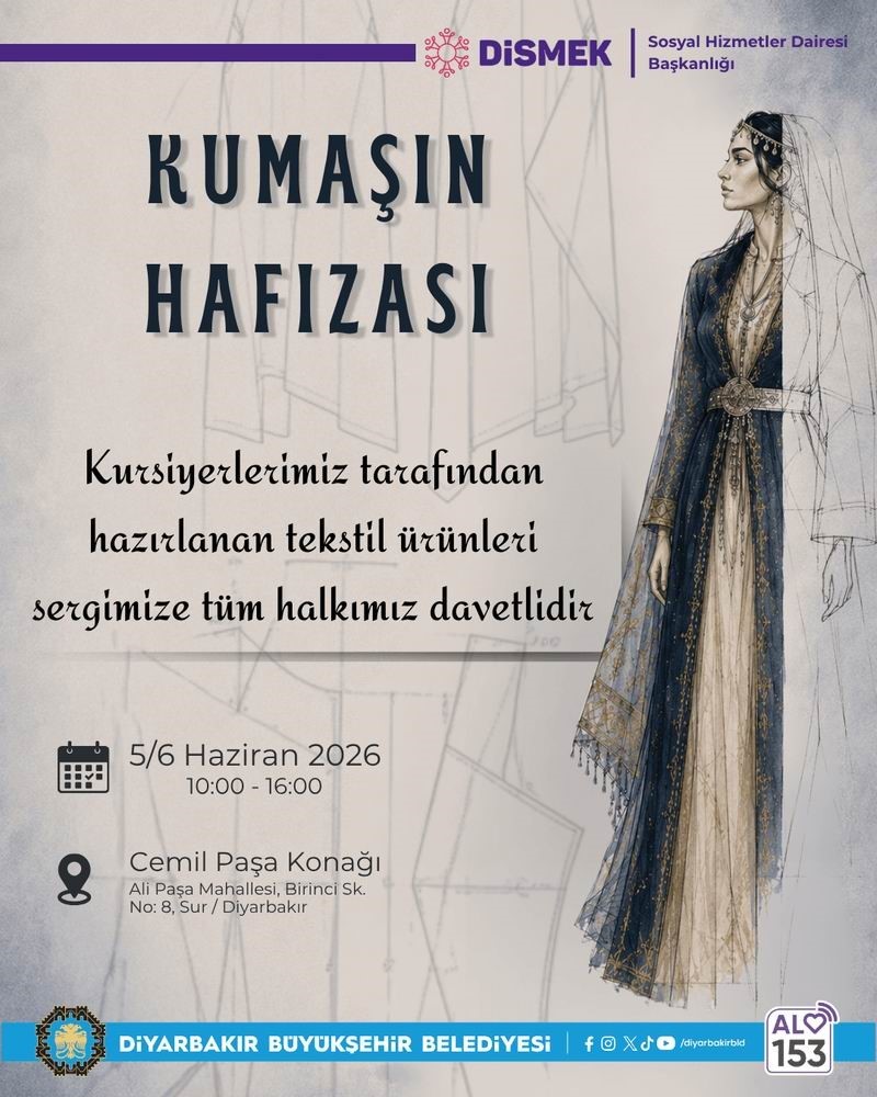 Kursiyerlerin emekleri ‘Kumaşın Hafızası’ sergisinde buluşuyor