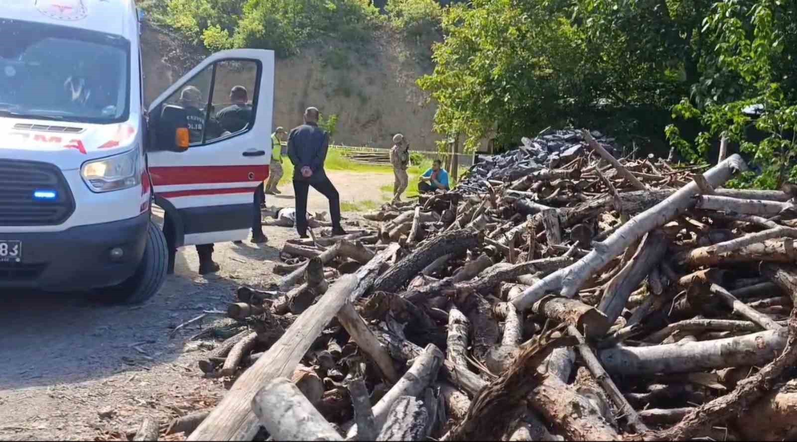 Eşini odunla döverek öldürdü