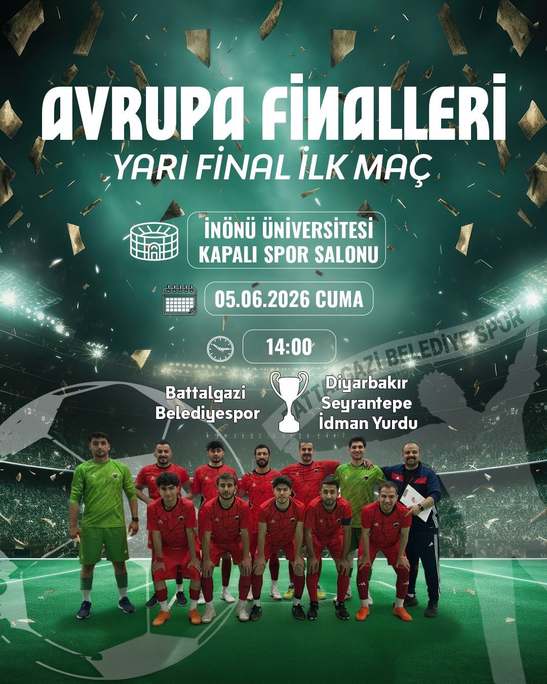 Battalgazi Belediyespor’da yarı final heyecanı