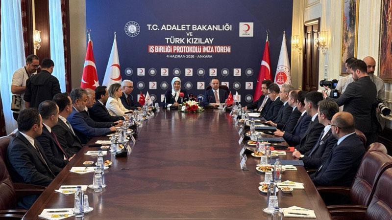 Adalet Bakanlığı ve Türk Kızılay arasında iş birliği protokolü