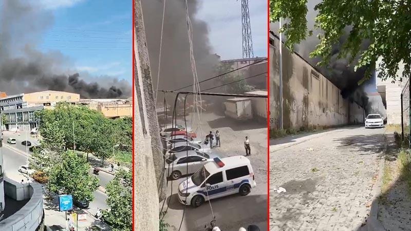 Esenyurt'ta su pompası üreten fabrikada yangın; 1 işçi hastaneye kaldırıldı