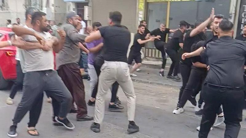 Aydın’da esnaflar ile vatandaşlar arasındaki kavga kamerada: 1’i polis 5 yaralı