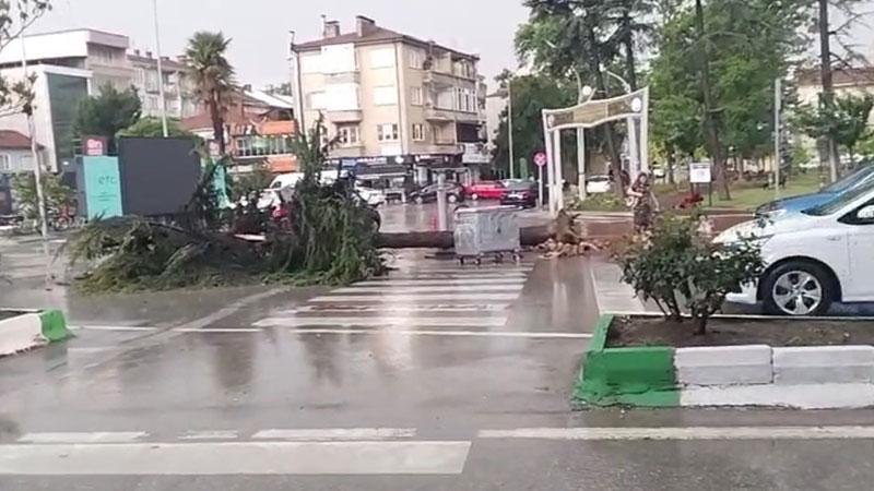 Bursa’da sağanak ve dolu etkili olduBursa’nın Yenişehir ilçesinde aniden bastıran dolu ve sağanak ile kuvvetli rüzgar, hayatı olumsuz etkiledi.
