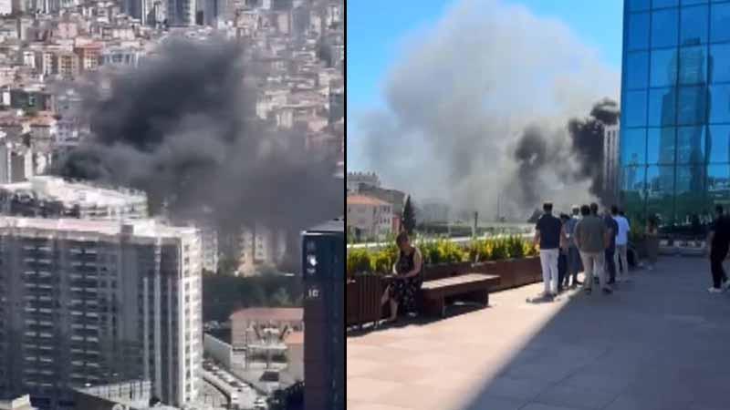 Maltepe'de inşaatta çıkan yangın söndürüldü